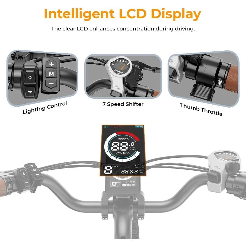 Cityscape 2.0 Electric Bike | 500W Motor (1000W Peak)