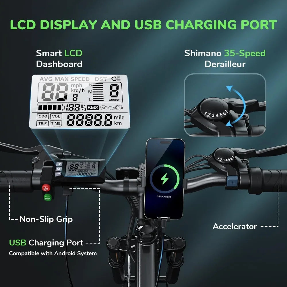 M10 26” Electric Mountain Bike