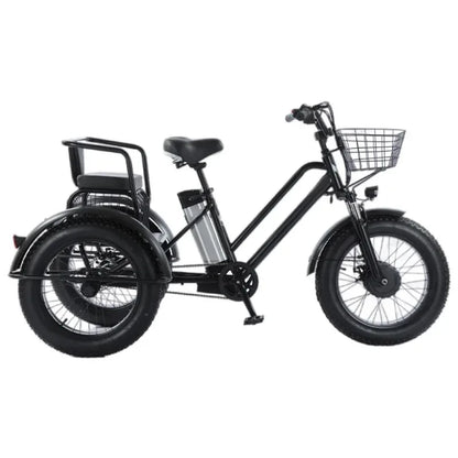 Electric Tricycle Fat Tire Electric Bicycle Powerful 48V 500W Lithium Battery Removable