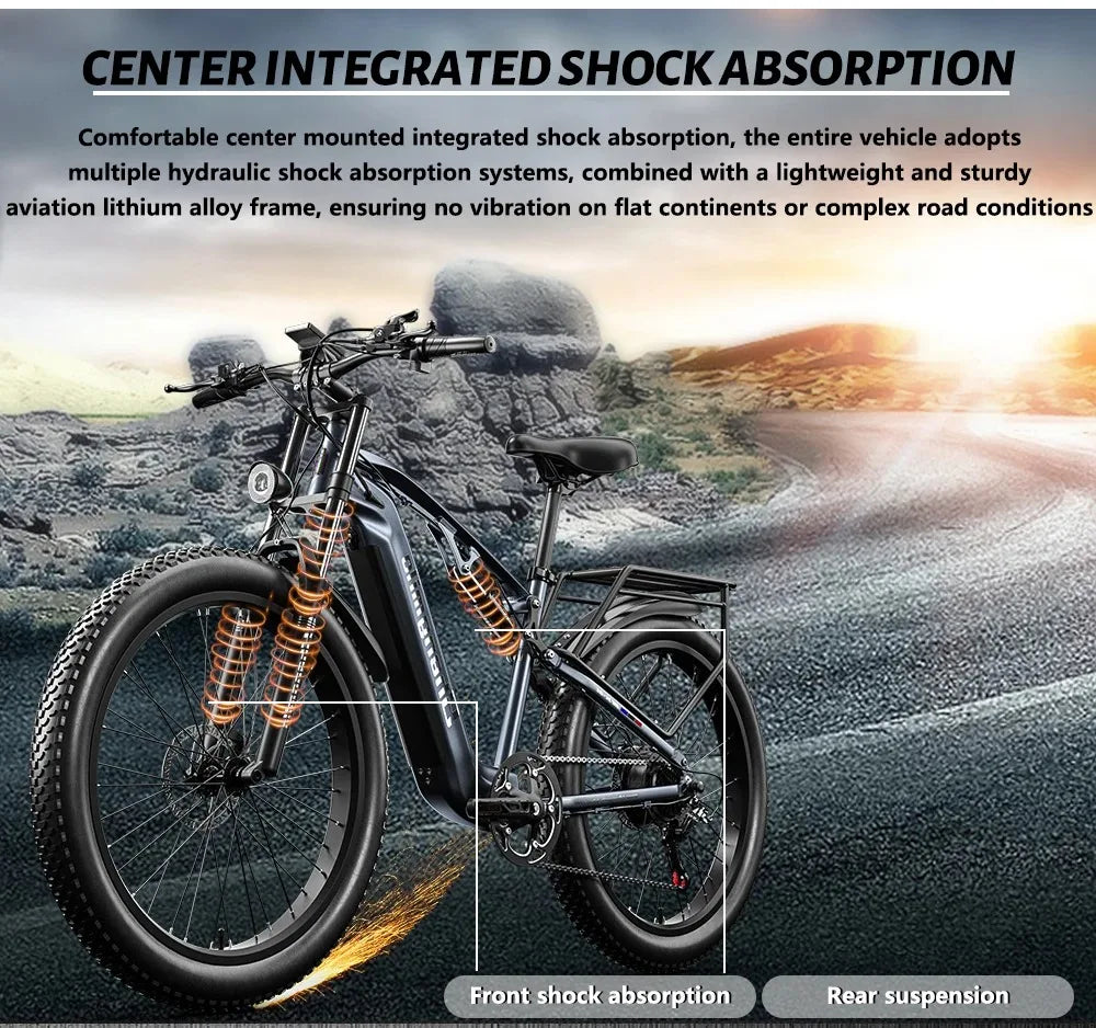 Shengmilo Electric Bicycle  with 48V 17.5Ah Battery ,1000W BAFANG Motor