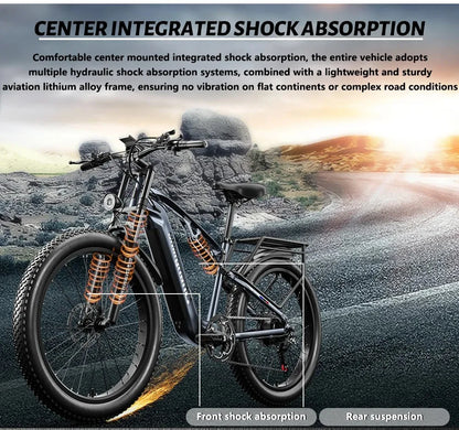 Shengmilo Electric Bicycle with 48V 17.5Ah Battery ,1000W