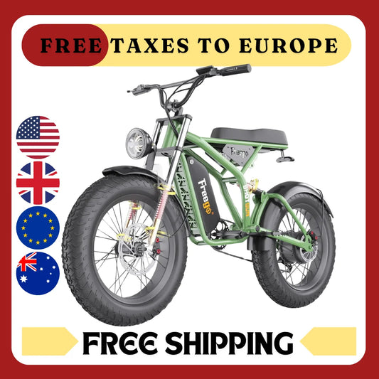 2025 Brand FreeGo Bike New Fat Tire Electric Bike