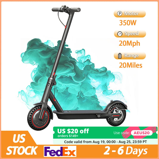 350W Foldable Electric Scooter for Adults Teens,Explosion-proof Tires,Dual Brake System Lightweight High Quality E-scooter Electric bikes