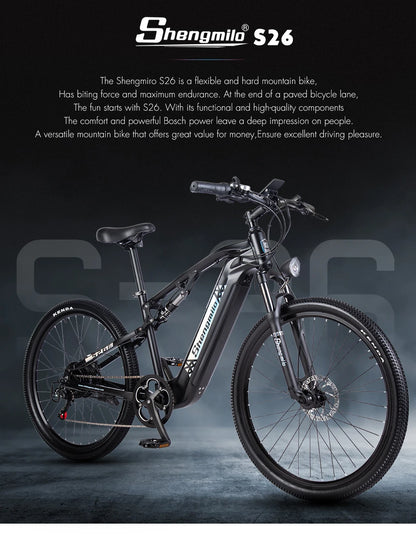 Shengmilo S26 Electric Bike 500W Mountain Bike