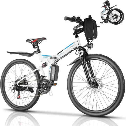 NoEnName_Null Folding Electric Bike- 26" Ebike with 500W Motor