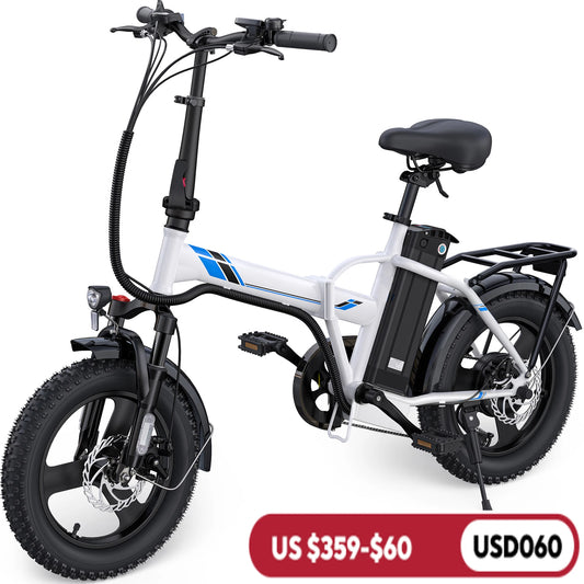 Vivi 16" x 3.0 Fat Tire Electric Bike, with 350W,48V Removable Battery