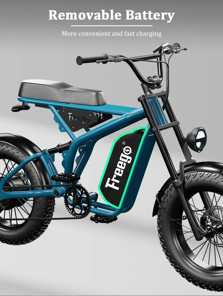 2025 Brand FreeGo Bike New Fat Tire Electric Bike