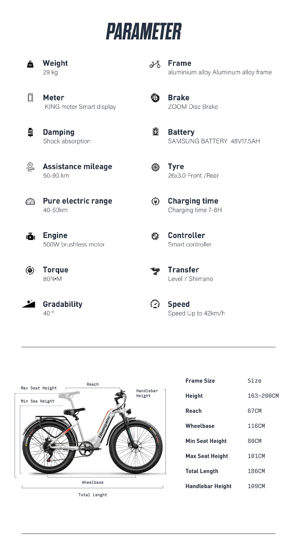 Shengmilo MX06 Electric Bike -mountainou bike