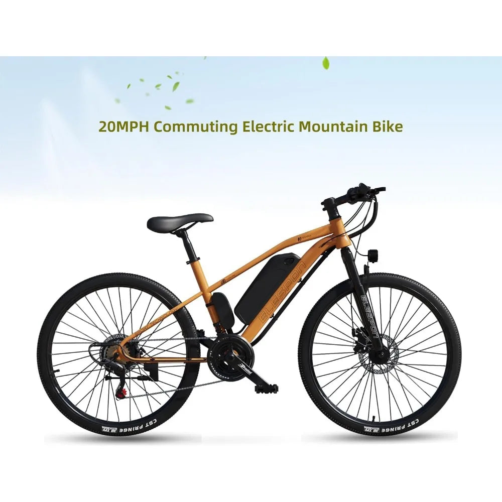 Electric Mountain Ebike 26" Tire, 7-Speed Fast