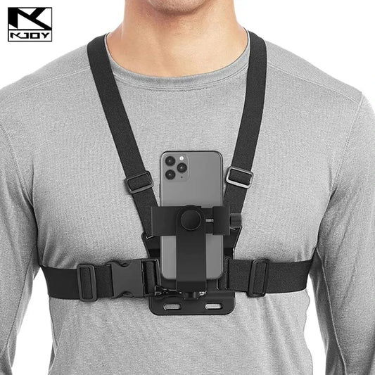 KJOY Adjustable Phone Clip Holder with Chest Strap