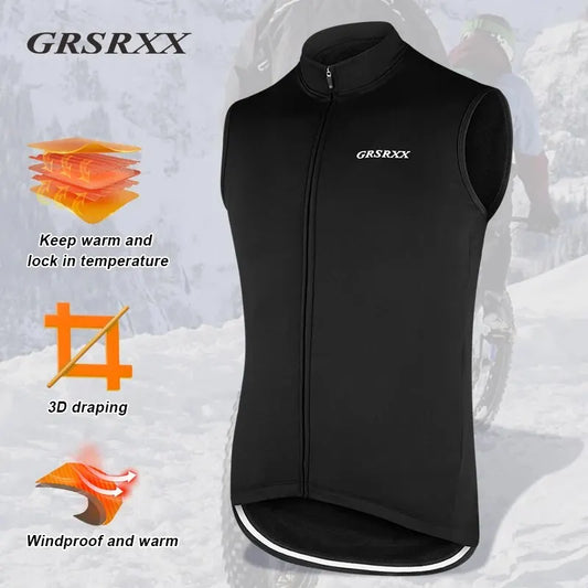 GRSRXX Warm Fleece Cycling Vest